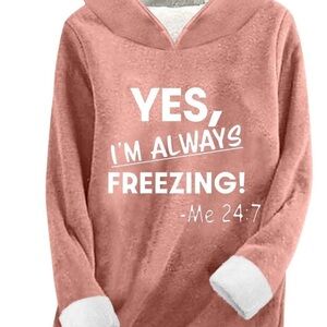 Cozy Pink Hooded Sweatshirt